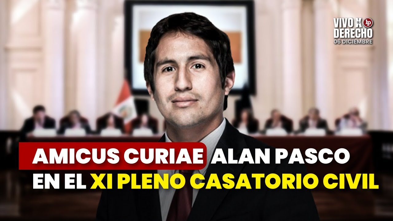 Amicus curiae Alan Augusto Pasco Arauco en el XI Pleno Casatorio Civil (prescripción adquisitiva)