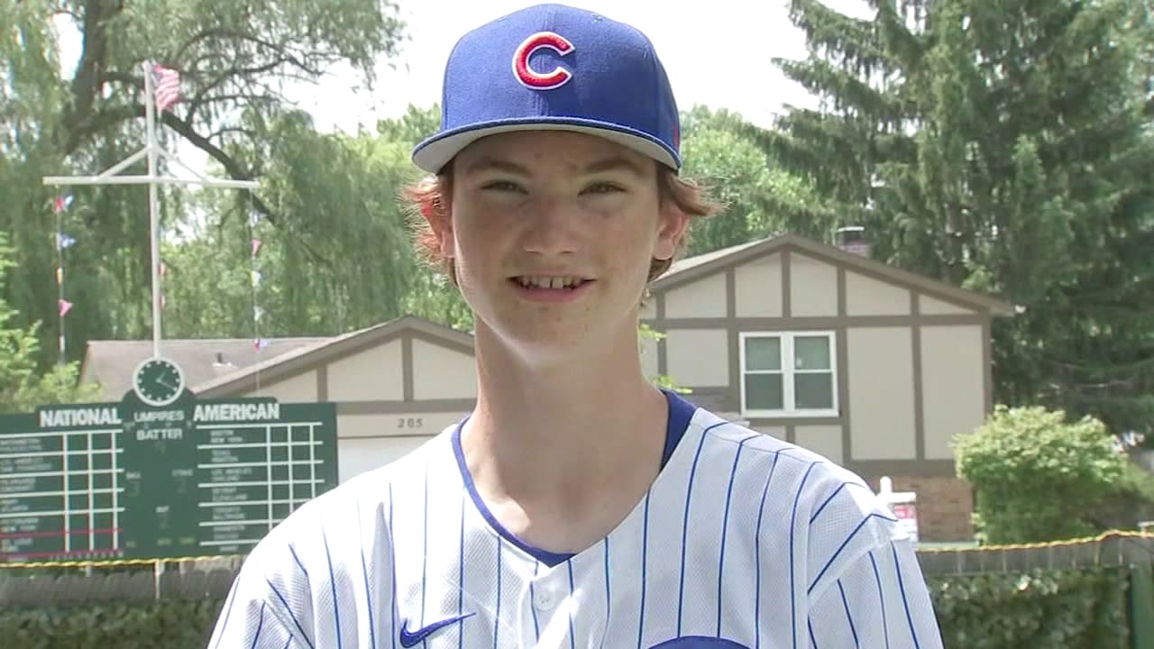 Palatine teen builds Wiffle ball Wrigley Field in backyard