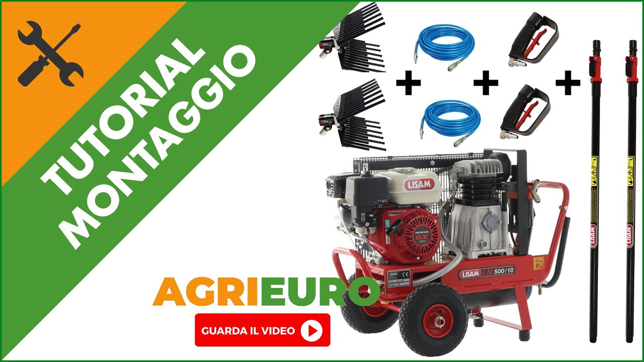 KIT HOBBY: 2 Motocompressore Lisam LM 500/10 +2 Abbacchiatori MG Magnesium +2 aste AT02: montaggio