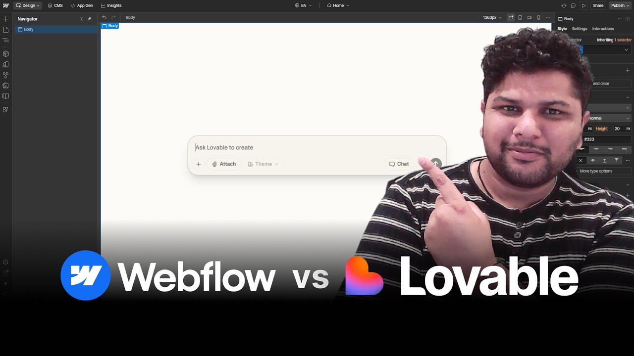 Webflow vs Lovable - find the best website builder for your marketing site
