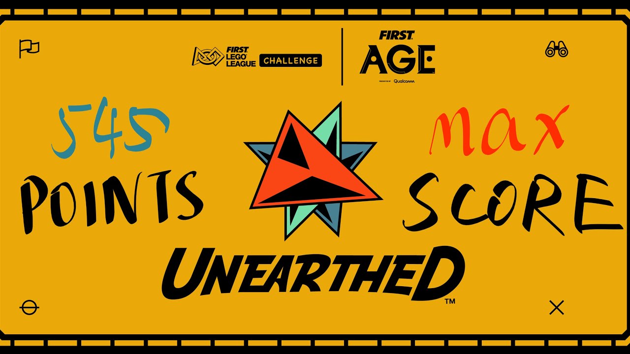 FLL UNEARTHED 545 POINTS MAX SCORE