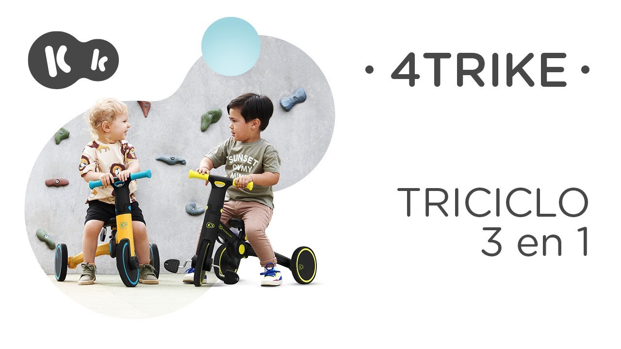 Triciclo 3 en 1 4TRIKE Kinderkraft | Bicicleta de equilibrio | Triciclo | Correpasillos