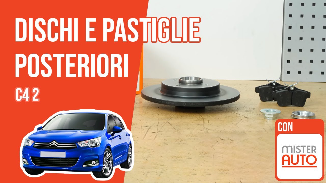 Cambio dischi e pastiglie posteriori Citroën C4 2 🚗