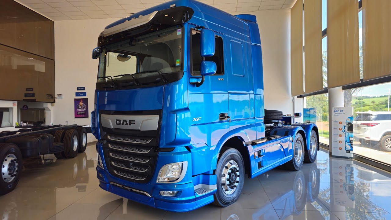 DAF XF 530 2024 na cor Azul Jamaica no padrão DAF CAMINHO 😍