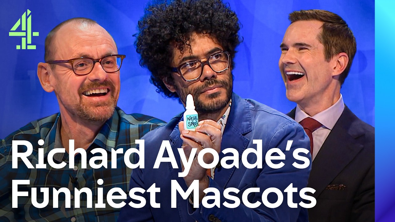 Richard Ayoade's BURDEN Of Mascots | 8 Out of 10 Cats Does Countdown | Channel 4 Entertainment
