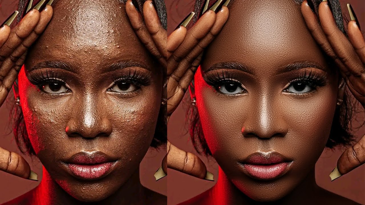 Как ретушировать и сглаживать кожу с помощью частотного разделения в Photoshop | Урок по ретуши кожи