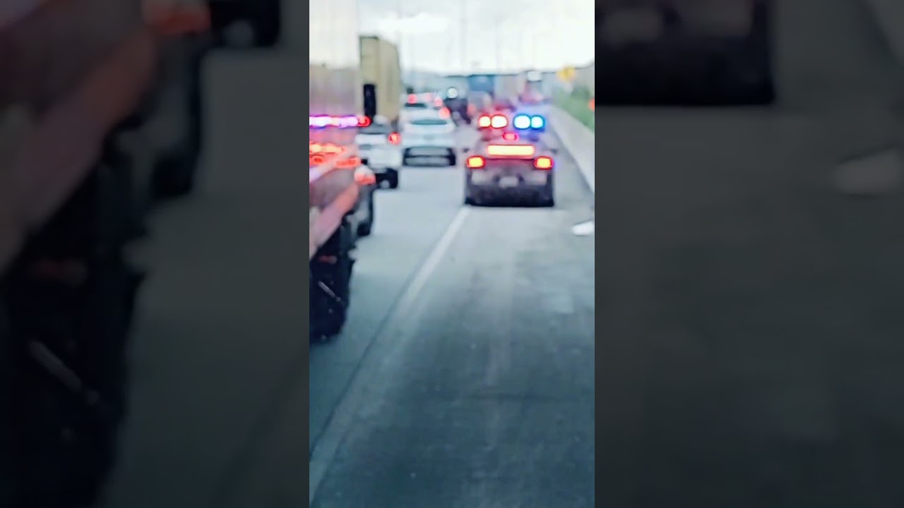 Police escort. Montreal Heavy Towing and recovery