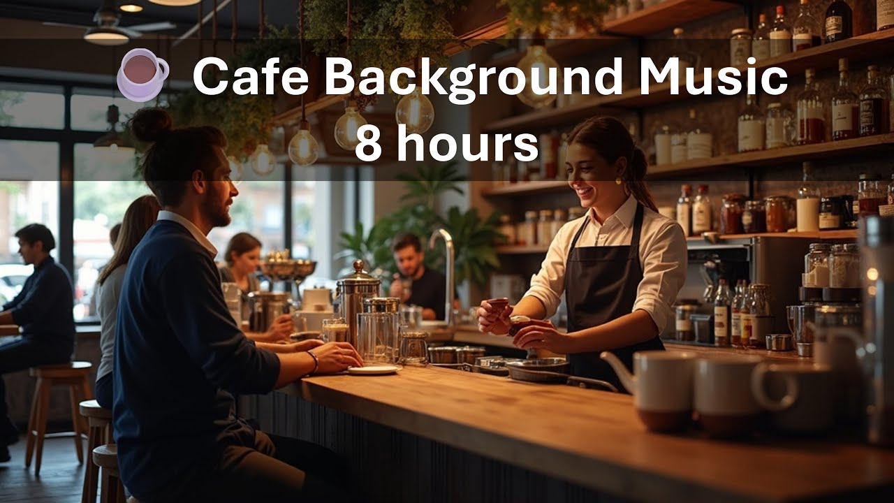 No Ads | ☕ Cafe Background Music | 8 hours | 17.1