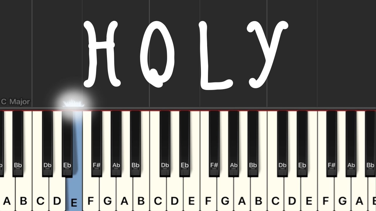 Justin Bieber - Holy ft. Chance The Rapper Piano Tutorial | Medium 