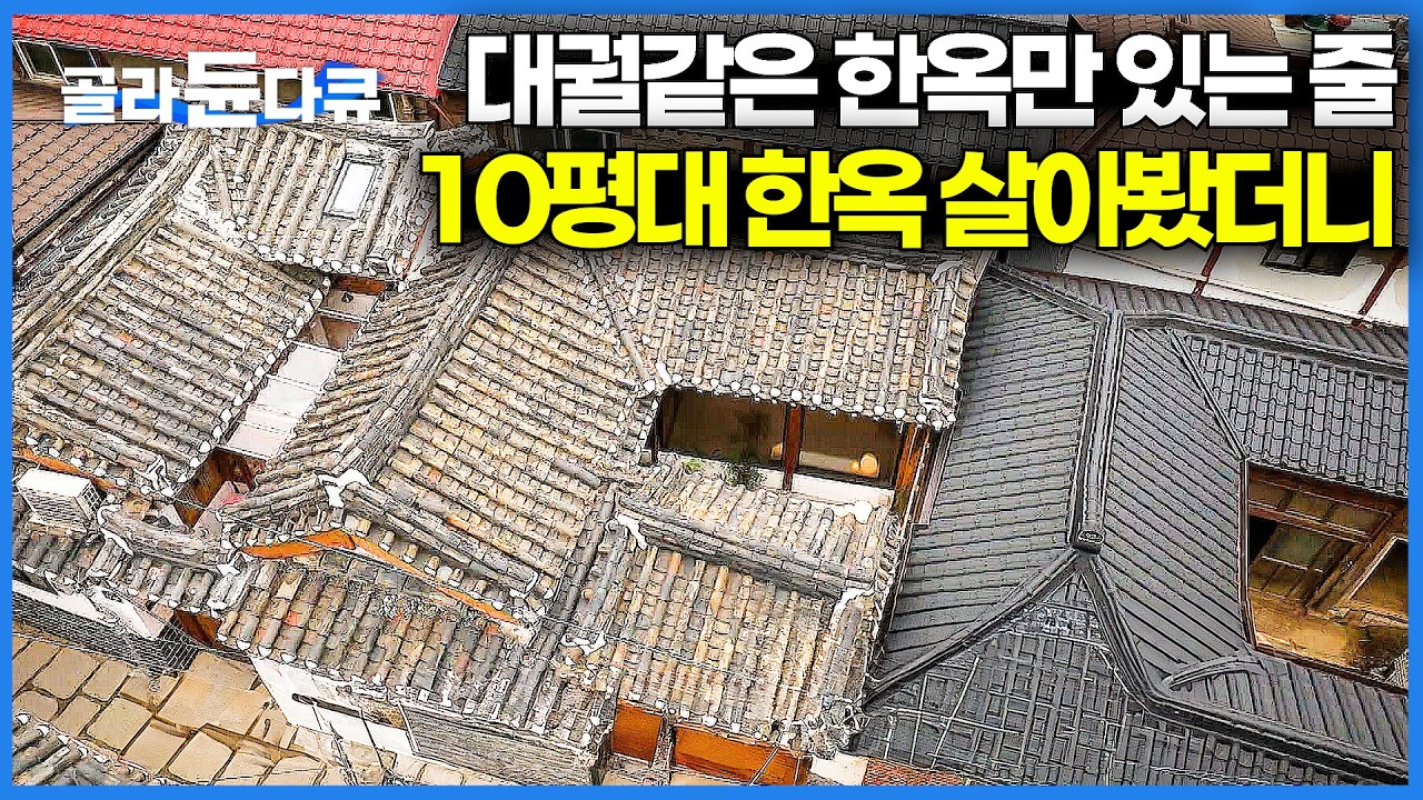 오히려 작아서 좋다. 부담 없는 10평대 한옥 직접 살아봤더니...오히려 쓰는 돈이 확 줄었다!｜한옥 리모델링｜건축탐구 집｜#골라듄다큐