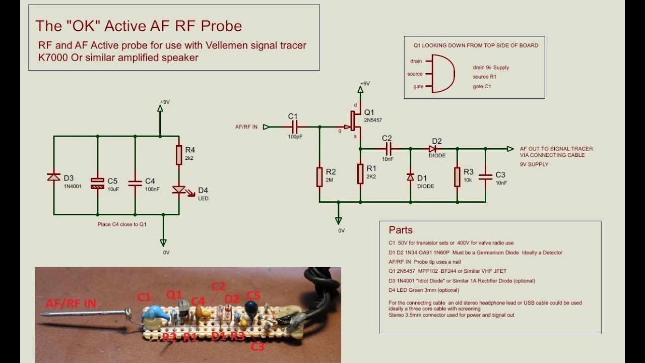 K7000 Velleman Signal Tracer  Active Probe
