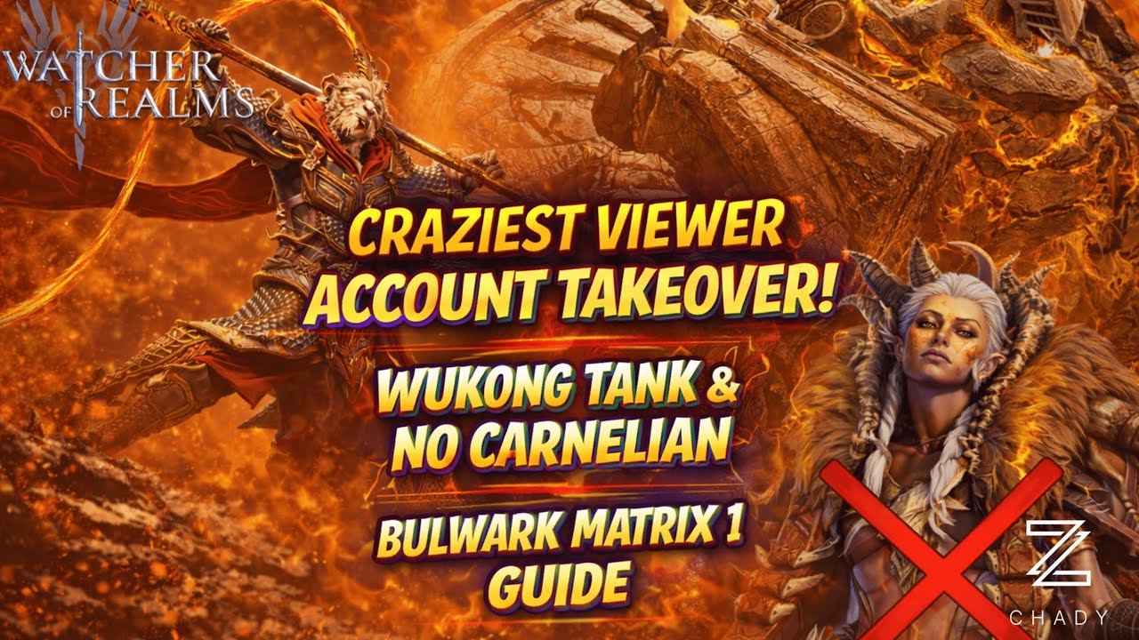 WUKONG BEST MATRIX TANK? With NO CARNELIAN! | Viewer Bulwark Matrix Takeover | Watcher of Realms