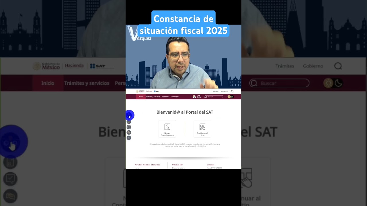Como obtener la constancia de situaci&oacute;n fiscal en el nuevo portal del SAT #impuestos #rfc
