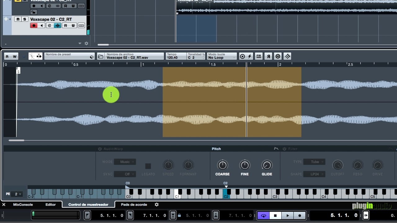 Steinberg Cubase PRO 9 - Pista Muestreador o Sampler