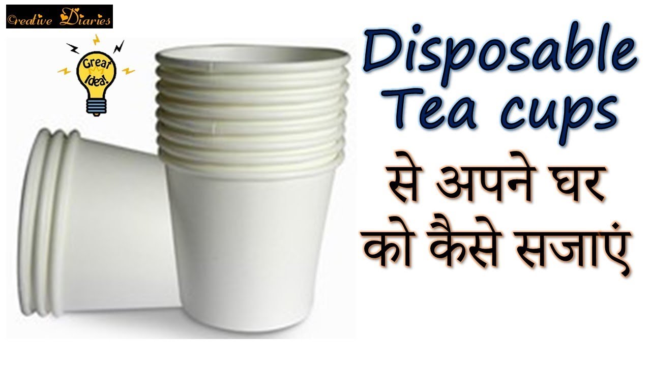 DIY Disposable Thermocol Tea cups Home Decor Christmas Idea I Creative Diaries