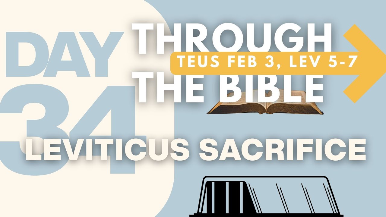 DAY 34➡ #BIBLE 📖+🙏+🗓️🟰📈 Tues Feb 4, Lev 5-7 #devotional #BibleStudy #biblereading