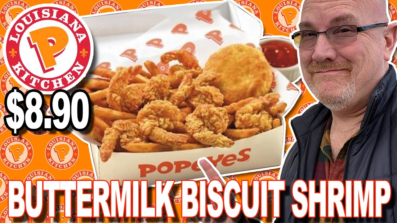 🍤 POPEYES BUTTERMILK BISCUIT SHRIMP Combo 🍤 & Ghost Pepper Wings 🌶🔥 for $8.90