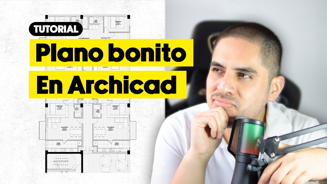 Cómo HACER un PLANO BONITO en ARCHICAD | Tutorial Paso a Paso (Fácil y Rápido)