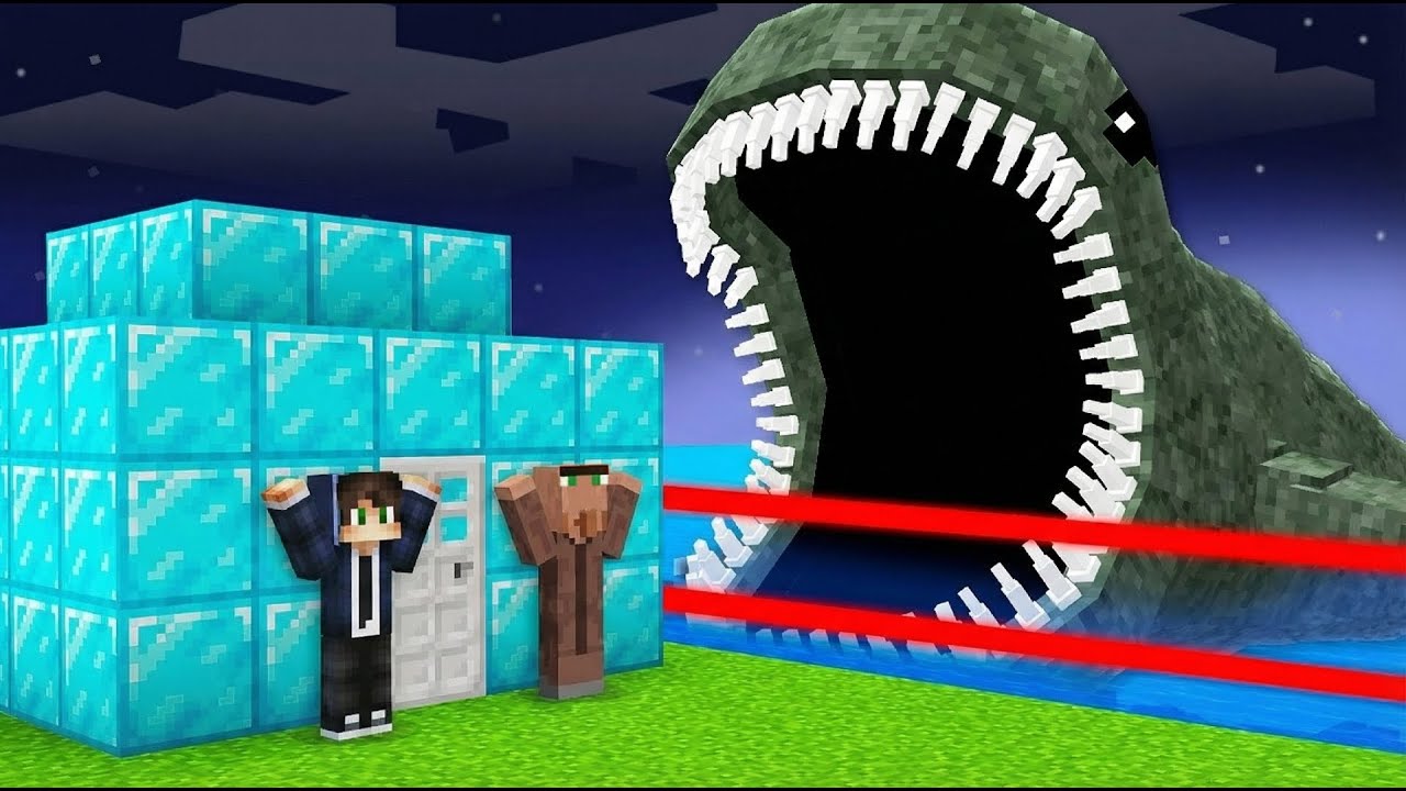 Napravili Smo DIJAMANTSKU SIGURNU BAZU PROTIV THE BLOOPA u Minecraftu💎