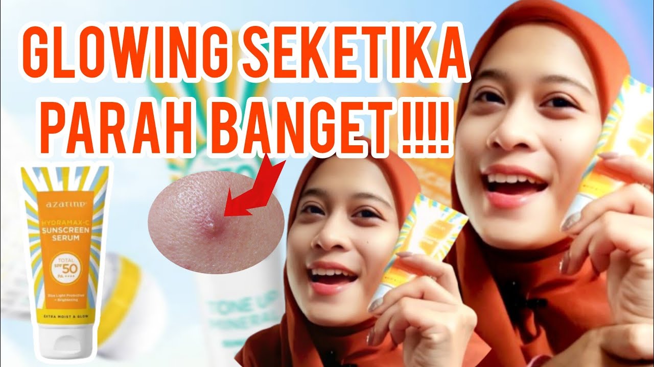 Cara pakai sunscreen bikin no jerawat no kusam !!tonton sampai abis ya..