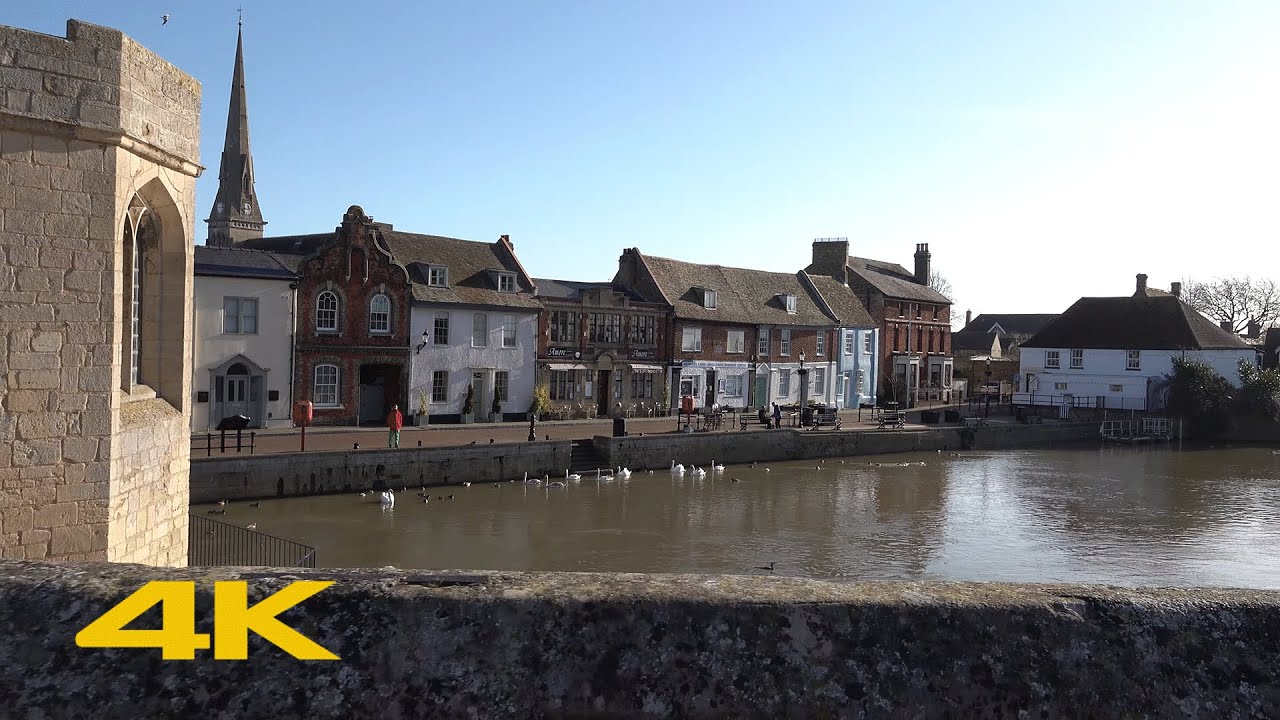 St Ives, Cambridgeshire Walk: Town Centre【4K】