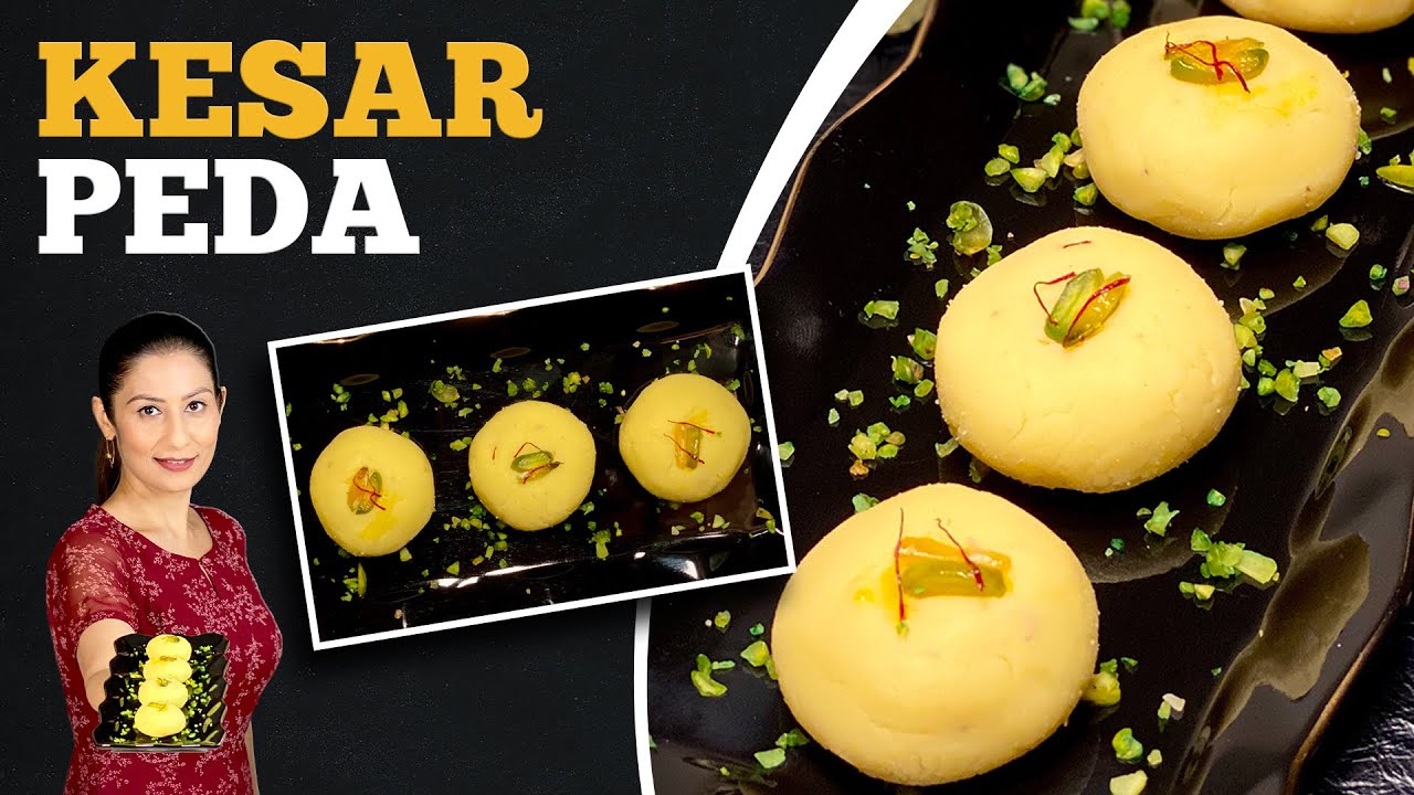 Kesar Peda Recipe | केसर पेड़ा | How To Make Kesar Milk Peda | Navratri Special | Vrat Special