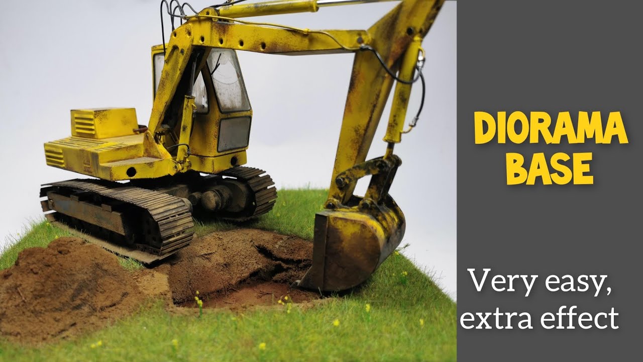 Diorama for excavator / tutorial