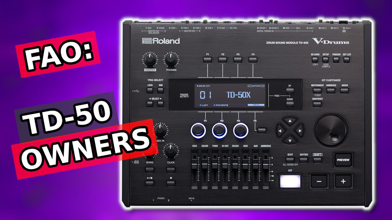 Store Update | Good News about the Roland TD-50X Upgrade and Your Roland TD-50 Custom Kit Expansions