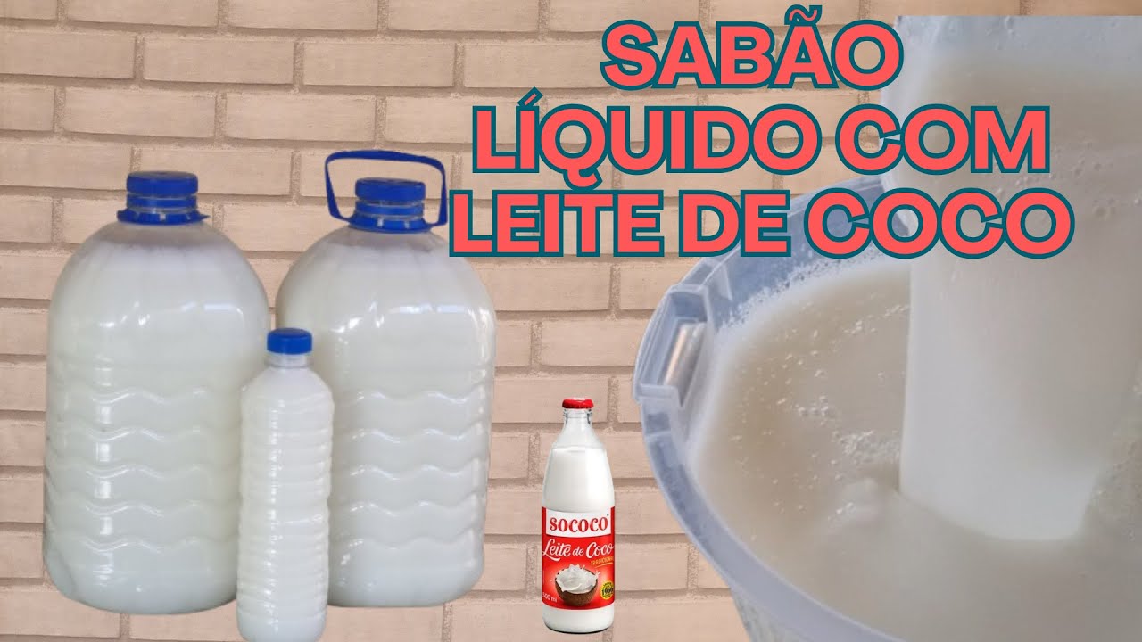 Sabão Liquido de Leite de Coco | Igual ao do Mercado