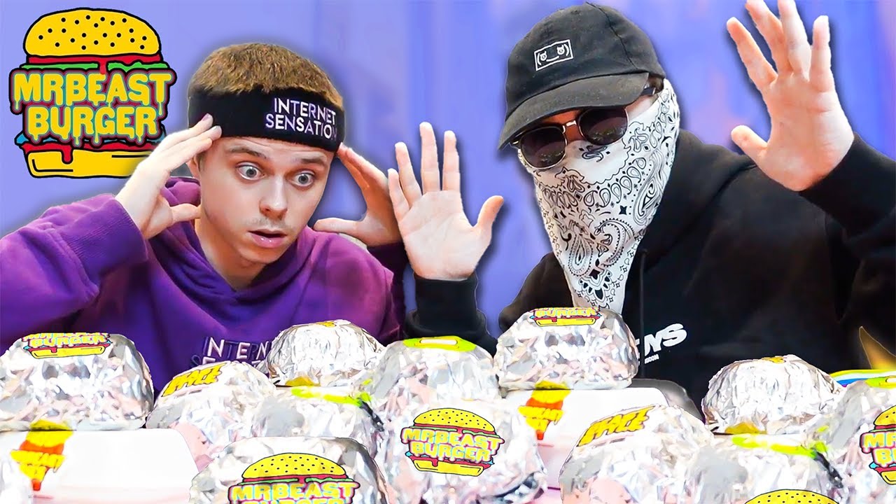 MrBeast Burger Entire Menu MUKBANG