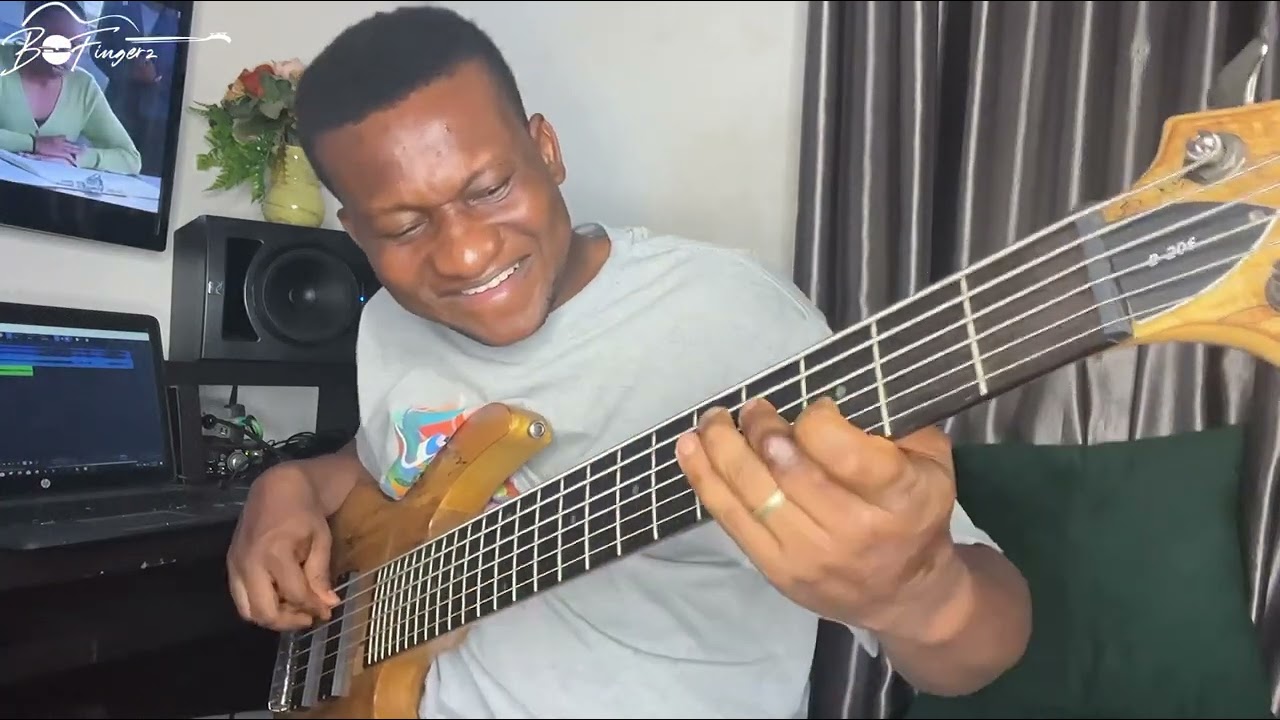 Lamar Campbell - More Than Anything (Bass cover) Live