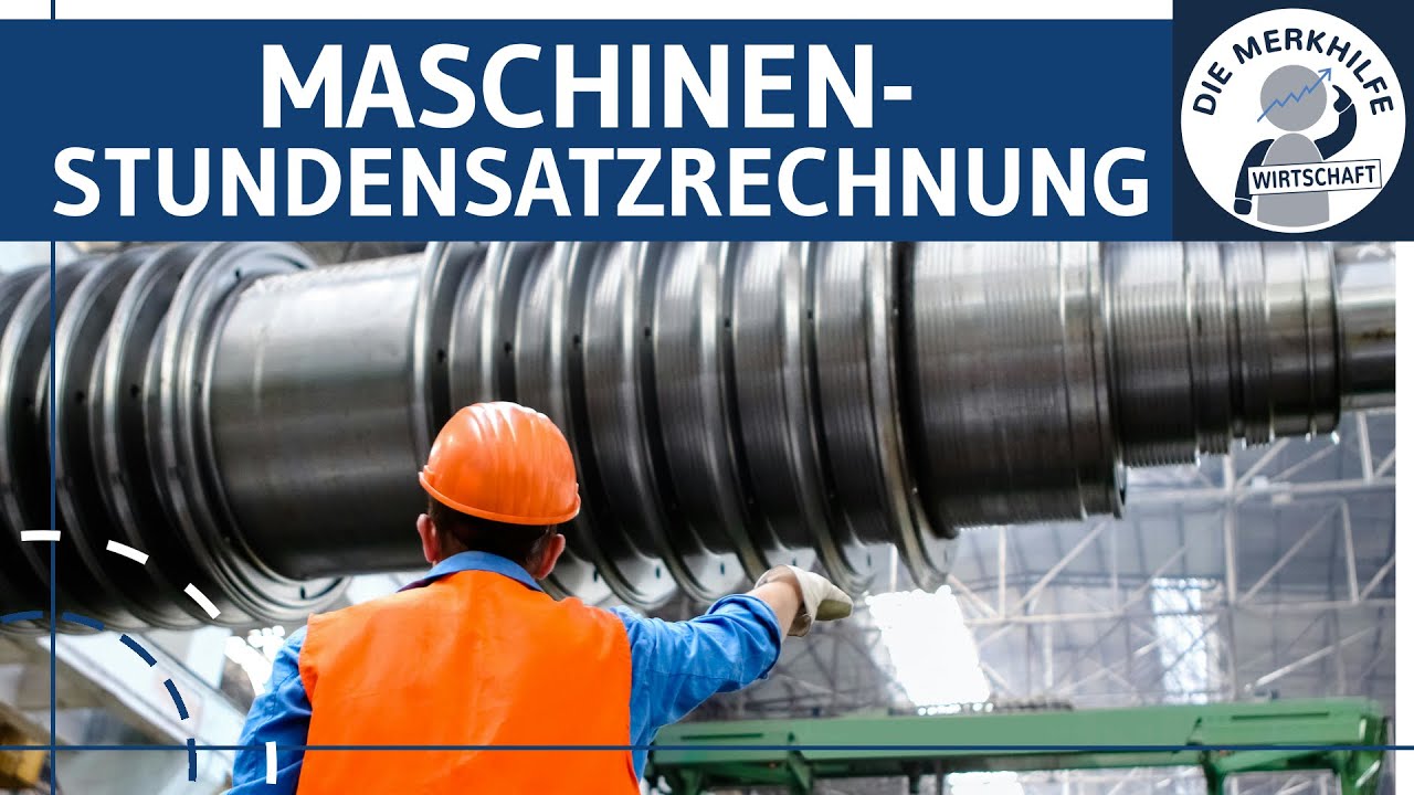 Maschinenstundensatzrechnung - Fertigungsgemeinkosten berechnen & verteilen, Beispiel Stundensatz