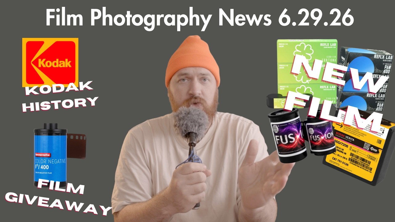 Новости плёночной фотографии 29.06.26: новые плёнки, розыгрыш редкой плёнки и обновление по плёно...