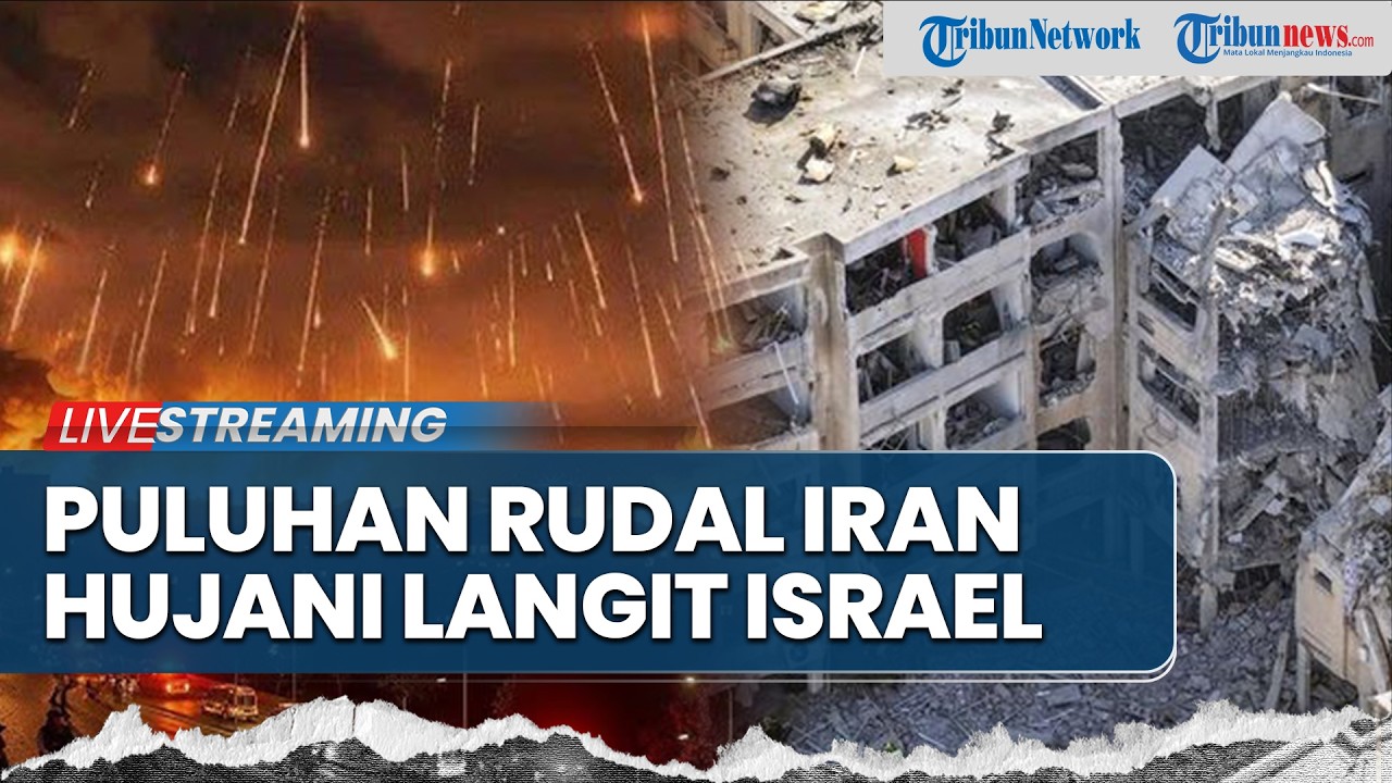 🔴Langit Israel Membara! Rudal Iran Hantam Kota-Kota Besar hingga Gedung Roboh