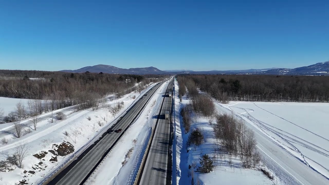 Hiver 2026: Autoroute 10 près de Granby, QC