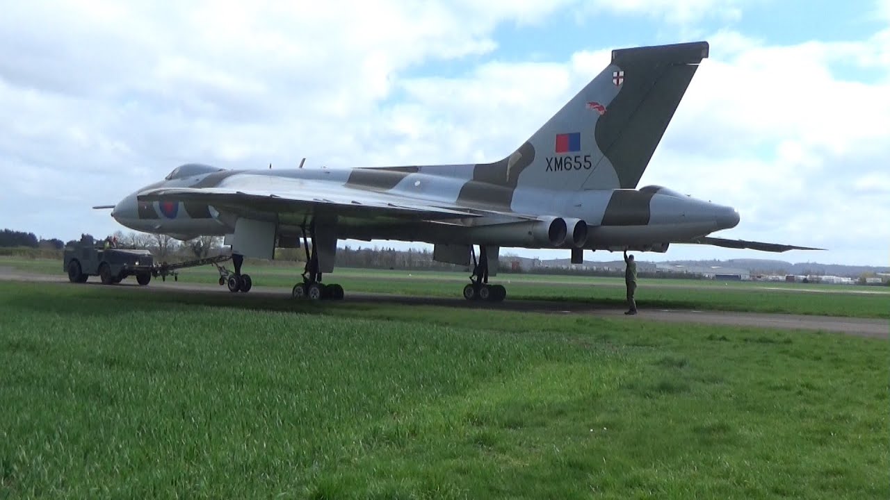VULCAN XM655 ENGINE RUN 2ND APRIL 2023 WELLSBOURNE AIRFIELD