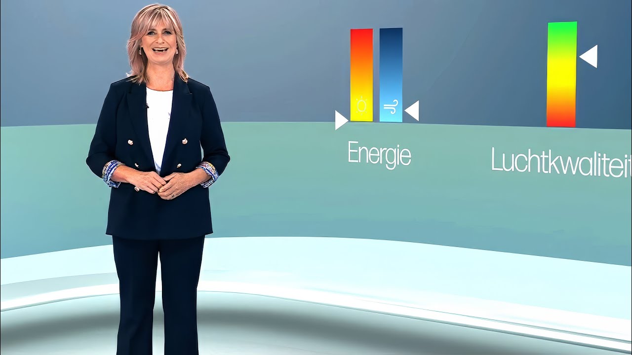 Weervrouw Sabine Hagedoren met het Vlaamse weerbericht van donderdag 8 januari 2026 op VRT 1