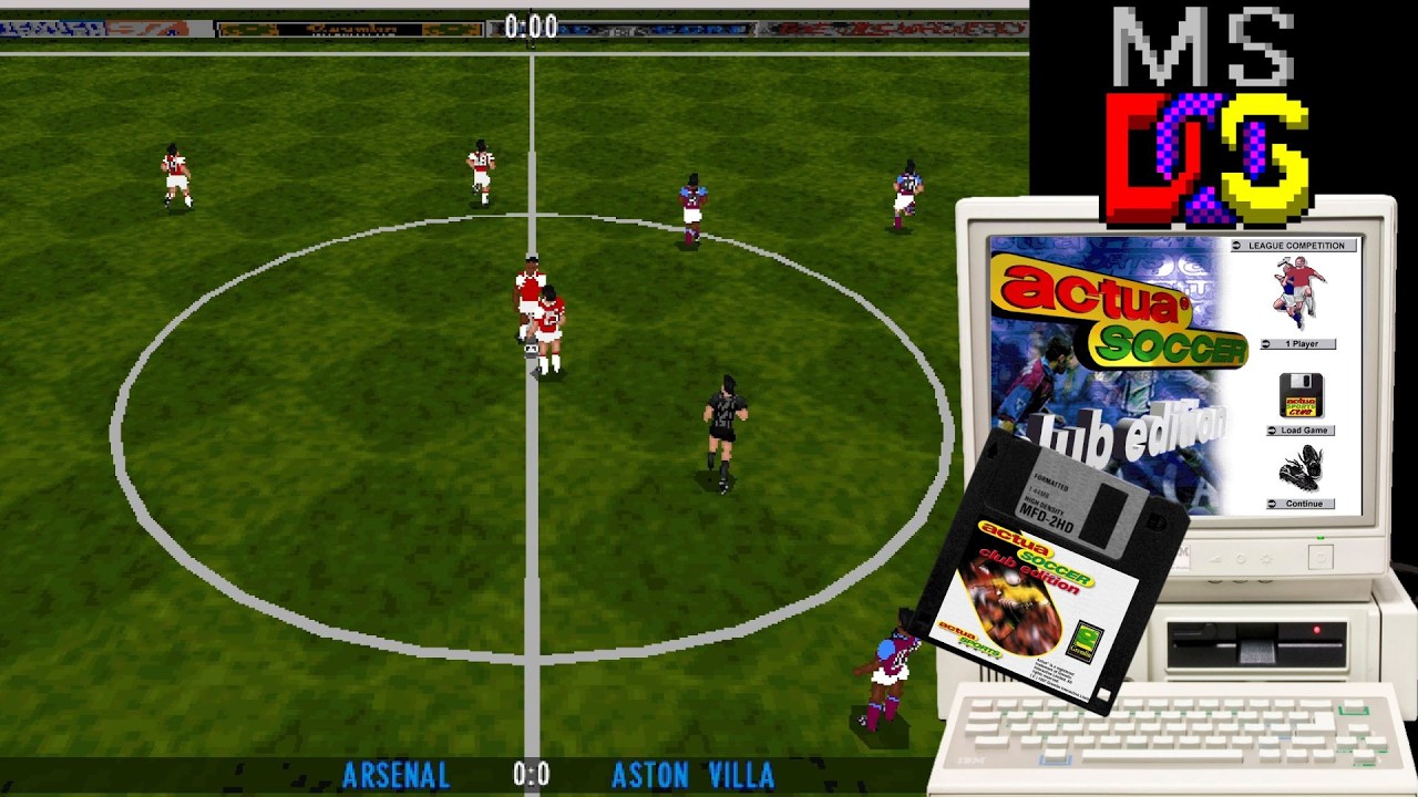 ACTUA SOCCER: CLUB EDITION | O Rival Esquecido que Enfrentou o FIFA! - MSDOS#2