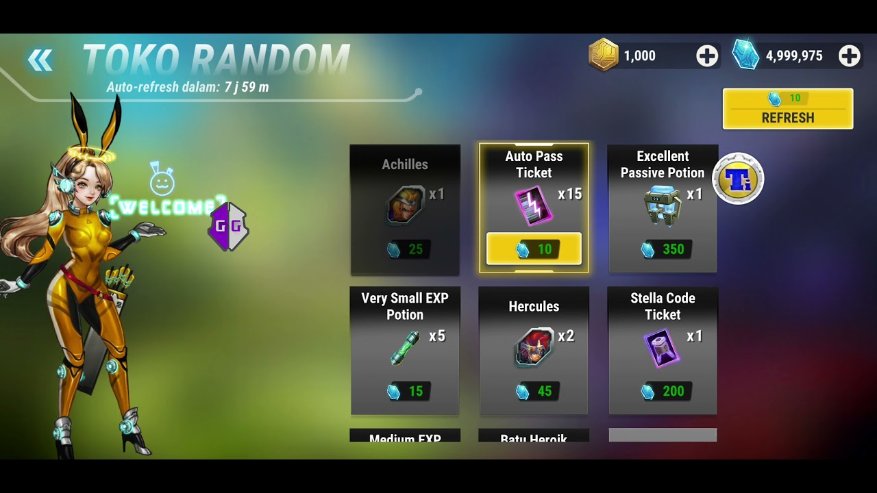 Heroes Infinity versi 1.35.08 sulap gems dan coin dengan game guardian (anonimus)