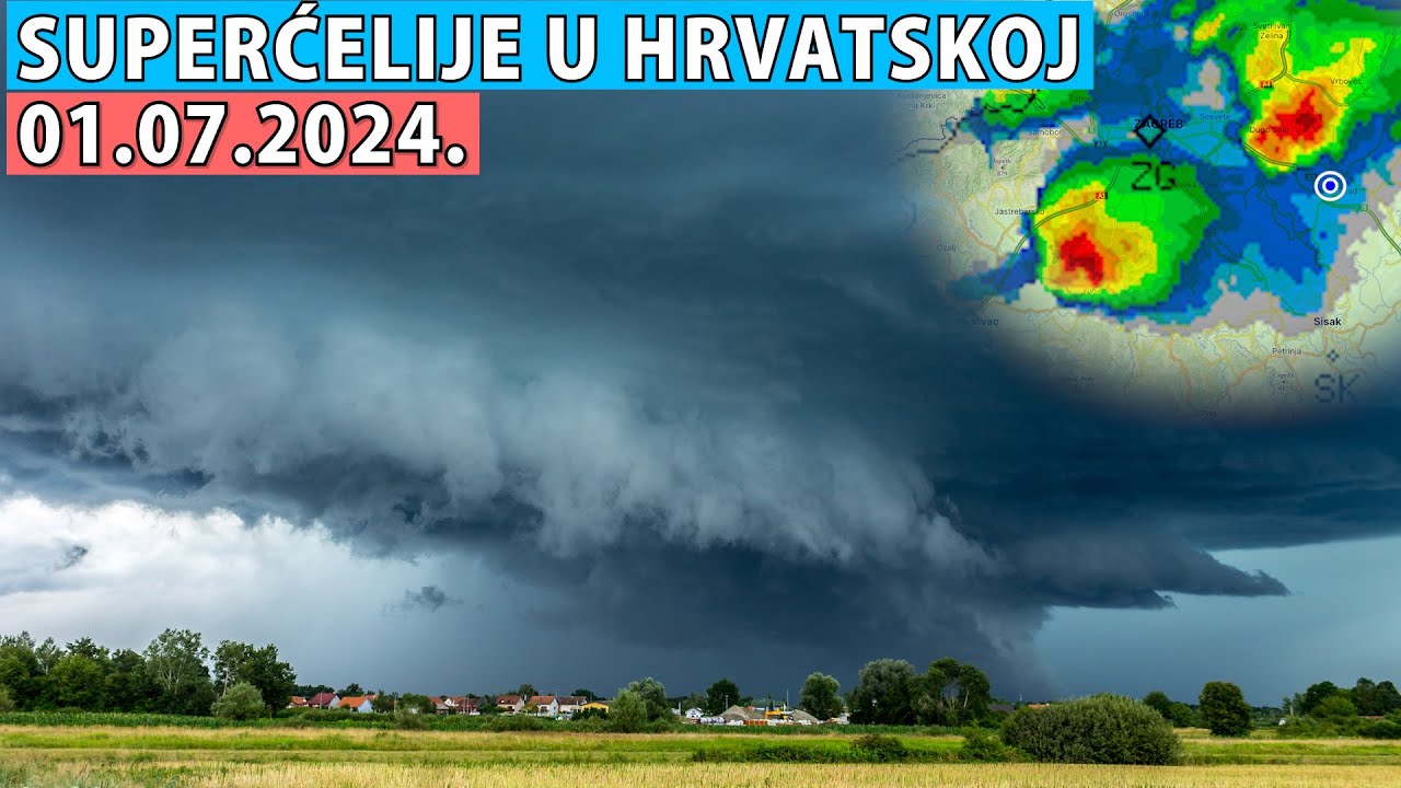 Moj najbolji lov na superćelijske oluje 01.07.2024. | Storm chasing u Hrvatskoj SEZONA 2024 | E02
