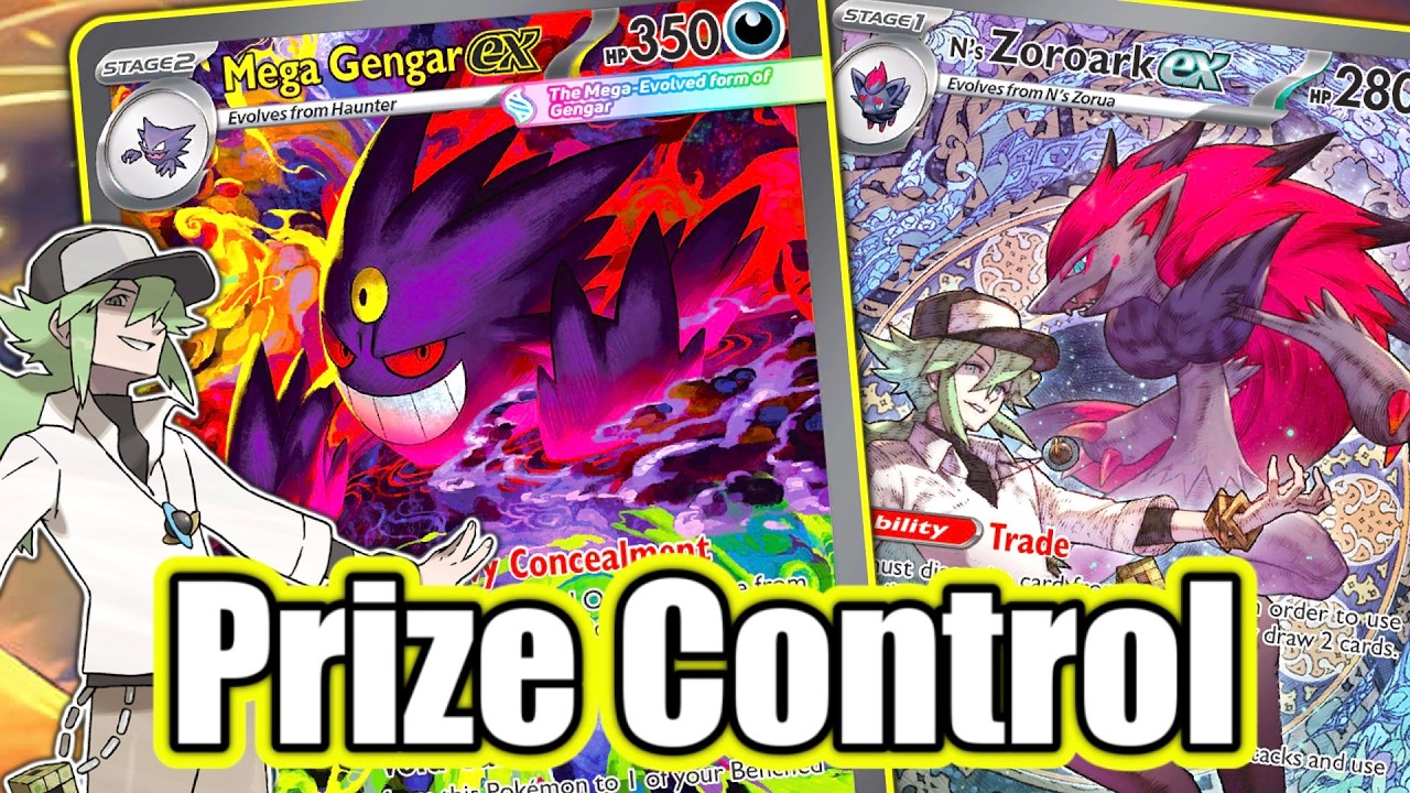 Это комбо Mega Gengar EX + N's Zoroark ПОЛНОСТЬЮ ломает гонку за призовыми картами!
