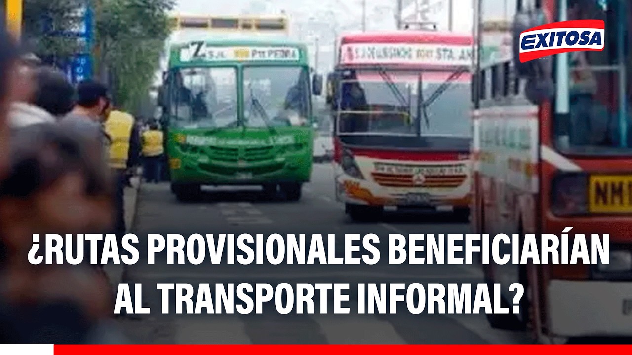 🔴🔵 Rutas provisionales implementadas podrían ser aprovechadas por el transporte informal