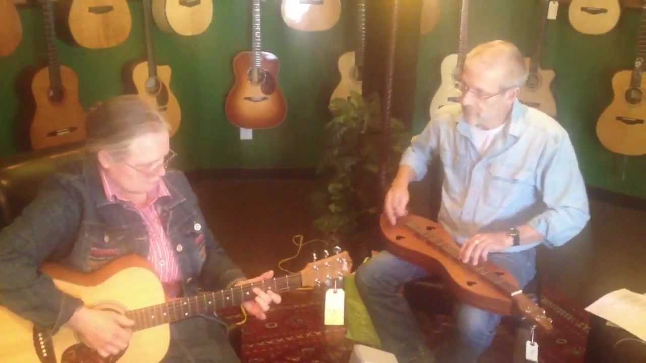 Cindy Serway and Rod Brown at Mighty Fine Guitars