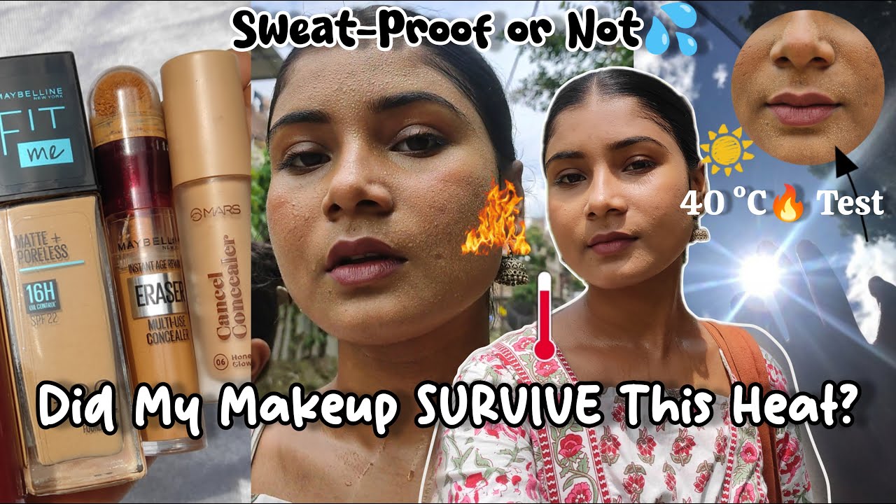 A makeup tutorial for the sweatiest🔥 girl alive 😳 sweatproof Makeup Tips For Beginners ✅