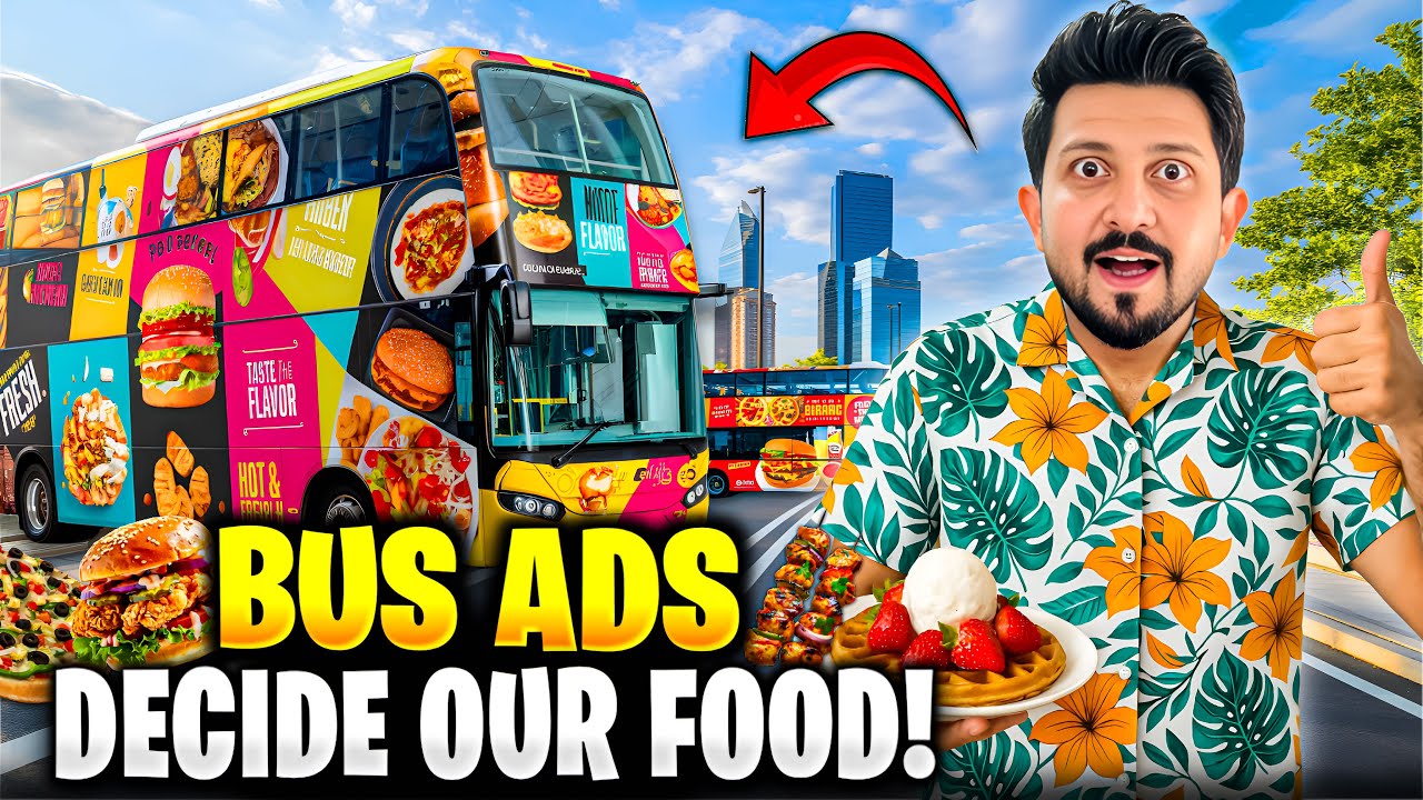 Let The Bus Advertise Choose Our Meal Challenge 😳