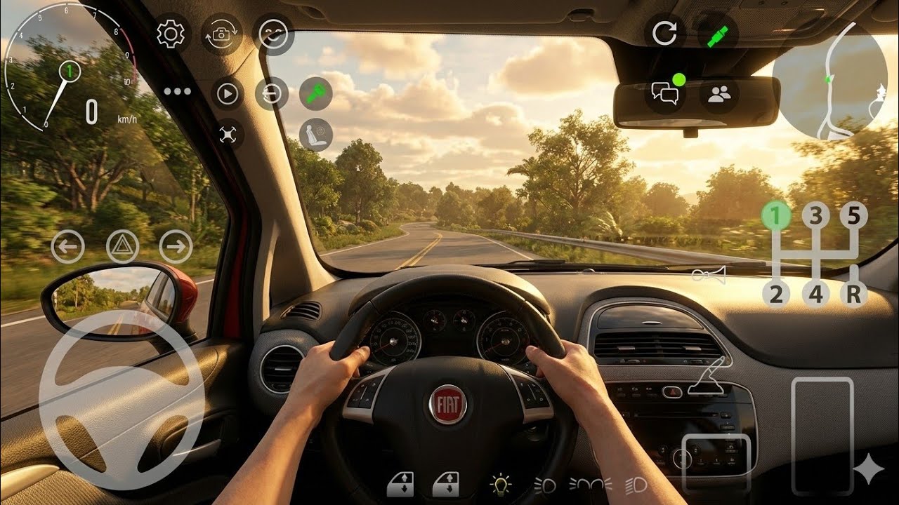 New Etiket Online: Multiplayer - Fiat Doblo Realistic Evening POV Driving | New Mobile Game