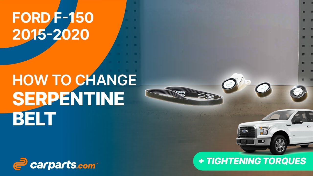 How to replace the Serpentine belt 2015 - 2020 2.7 Ford F-150 🚗