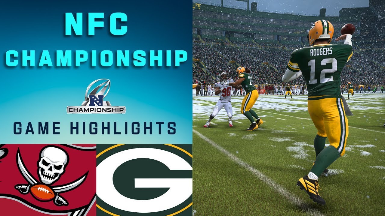 Buccaneers vs. Packers Conference Championship | Madden 21 Simulation Highlights