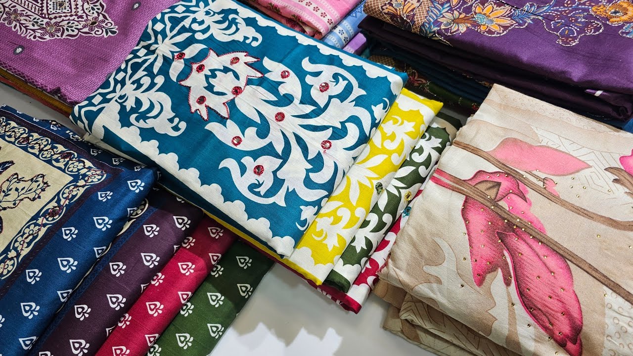 100% pure cambric cotton suits | Latest designs | Fancy prints | Creation at its best 