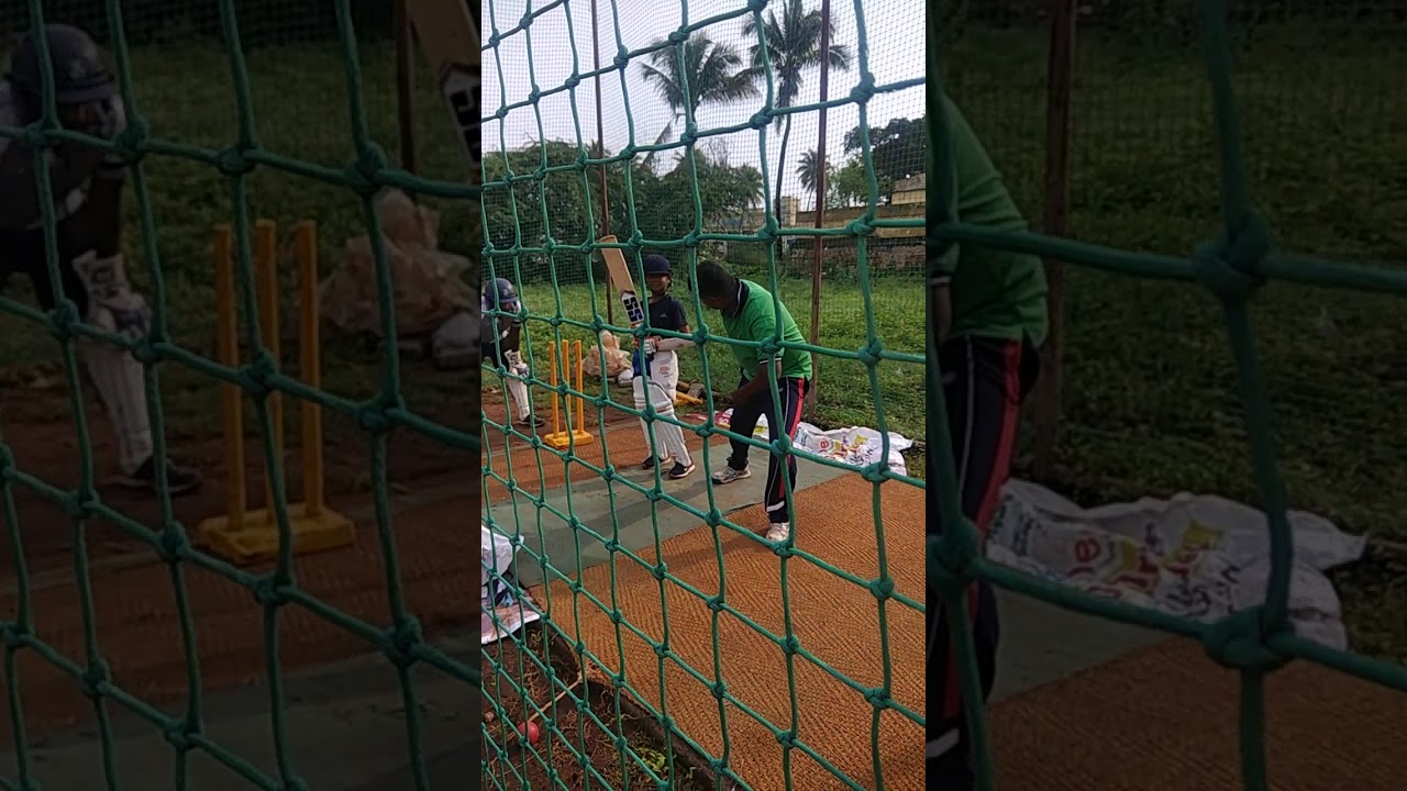 Ayman Shah batting at N.C. SPORTS ACADEMY